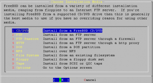 choose install media